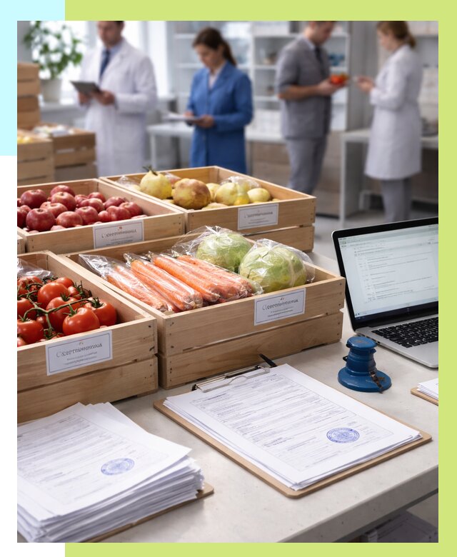 Сертификация овощей и фруктов в Торжке от 8690 р. | Алешин-Трж