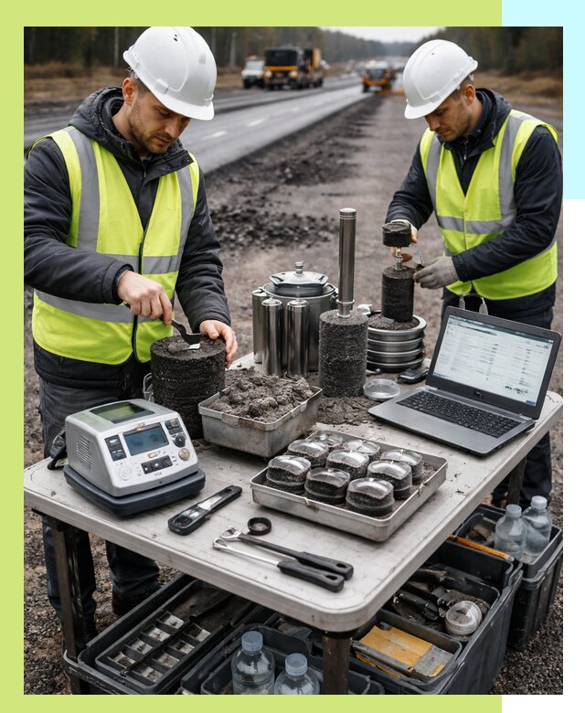 Сертификация асфальта: испытания и подтверждение в Торжке