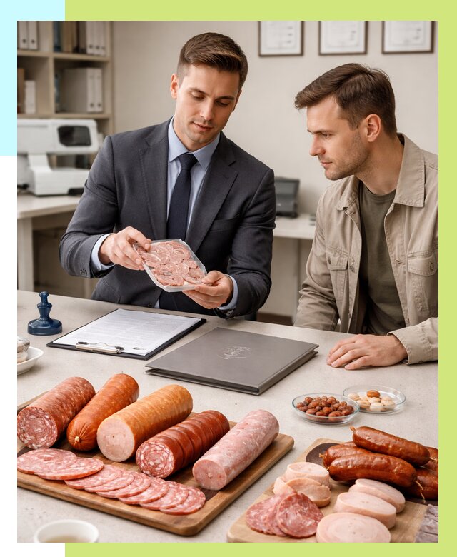 Сертификация колбасных изделий в Торжке от 7668 р. | Алешин-Трж