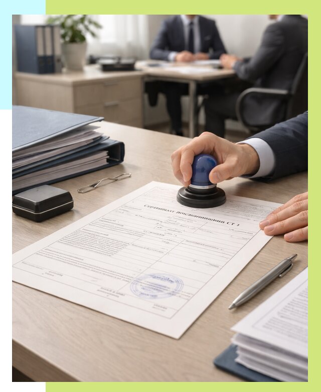 Сертификат происхождения СТ 1 в Торжке от 4601 р. | Алешин-Трж