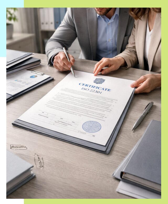 Сертификат ISO 22301 в Торжке от 46008 р. | Алешин-Трж срочно